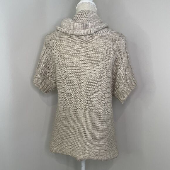 Soft Surroundings Wool Alpaca Blend Cowl Neck Knit Sweater Cream Women's Size XS - Picture 3 of 10